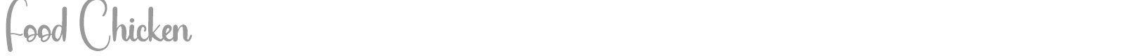 Food Chicken font preview